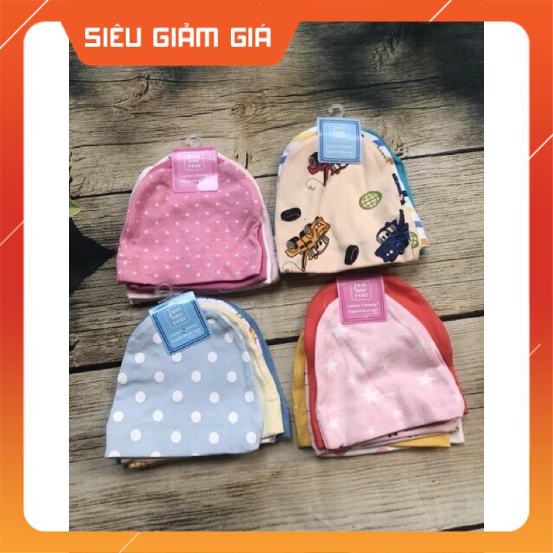 Set 5 nón( mũ) sơ sinh hàng xuất dư xịn cho bé