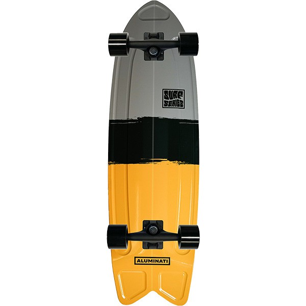 Ván trượt Cruiserboard siêu xịn hàng hiệu - ALUMINATI SUMMER SURF FISH CRUISER COMPLETE 28" STREAK