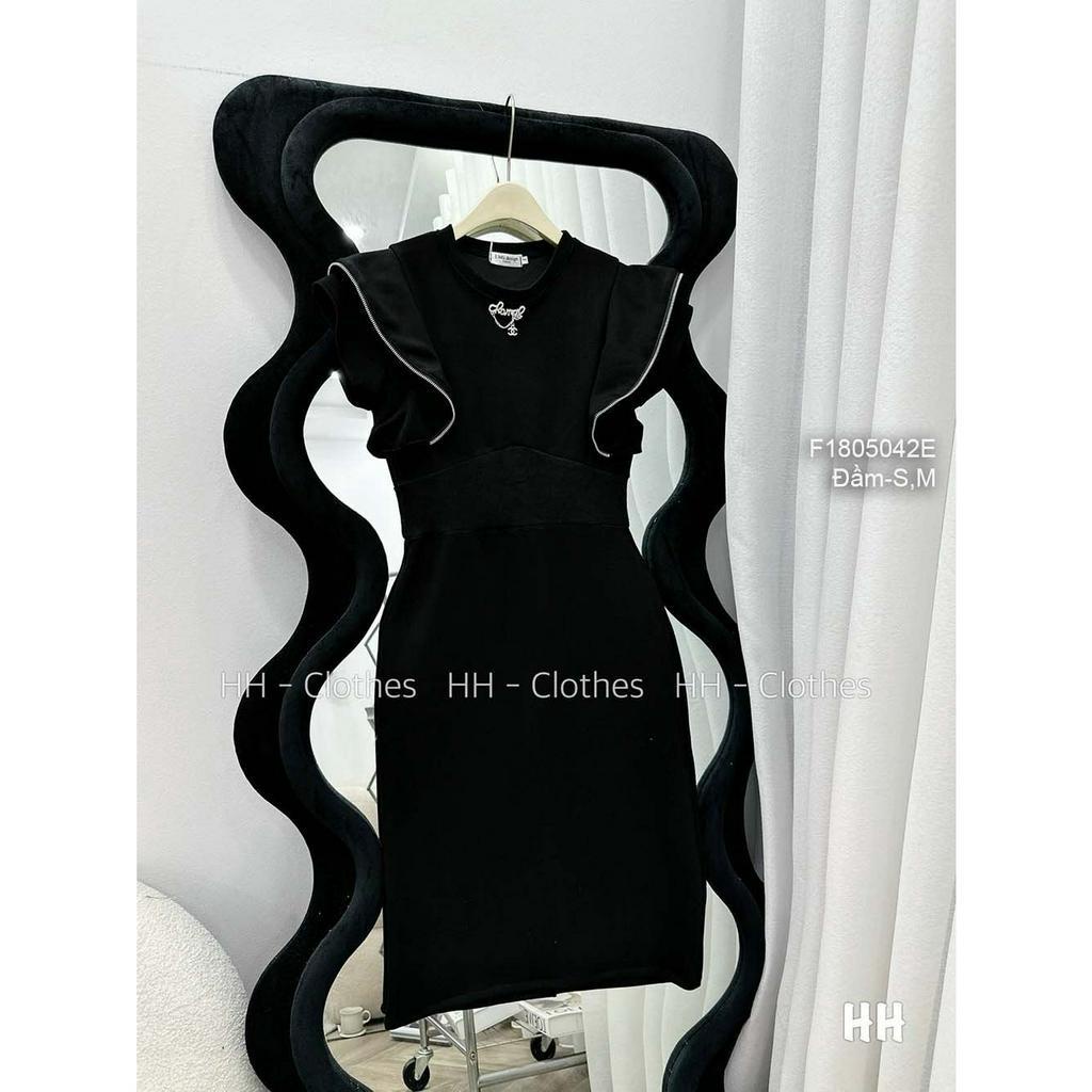 Đầm umi nỉ kiểu tay cánh tiên bèo cổ tròn bo eo hàng đẹp!