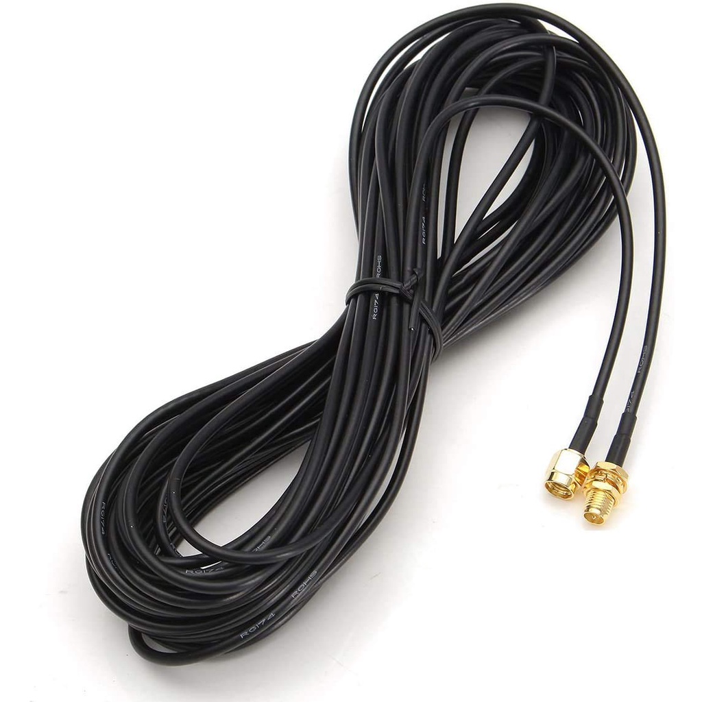 Cáp Nối Dài Anten Đầu Nối SMA Một Đầu Đực Một Đầu Cái Cáp RG174