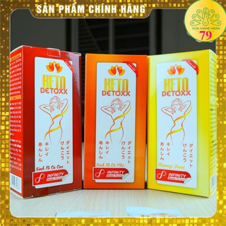 Hàng hot - combo 3 hộp keto detox - giảm cân keto cấp tốc bằng sinh tố
