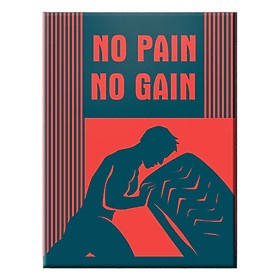 Tranh Văn Phòng Qoutest At Work - No Pain No Gain SV24