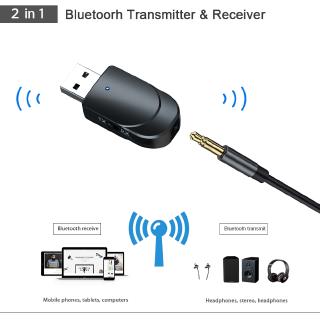 USB nhận tín hiệu Bluetooth 5.0 2 trong1 KN300