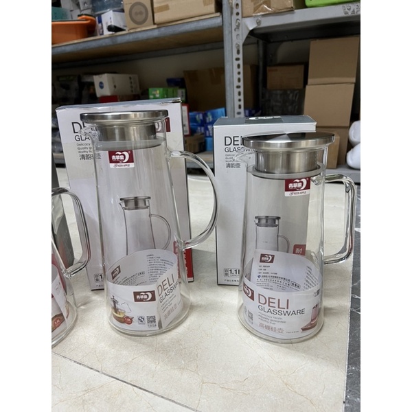 Bình nước thủy tinh chịu nhiệt trong suốt Deli Glassware