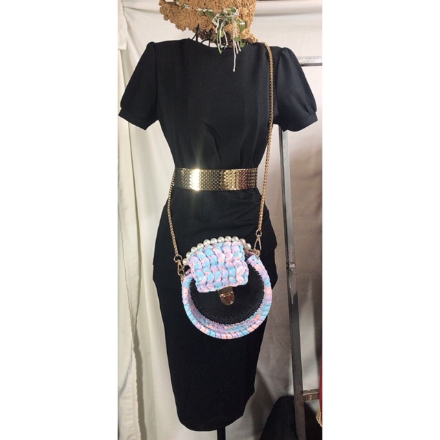 Đầm thun phối peplum 2 tầng