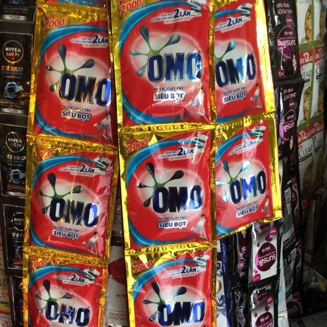 Combo 20 dây nước giặt omo (dây 6 gói)