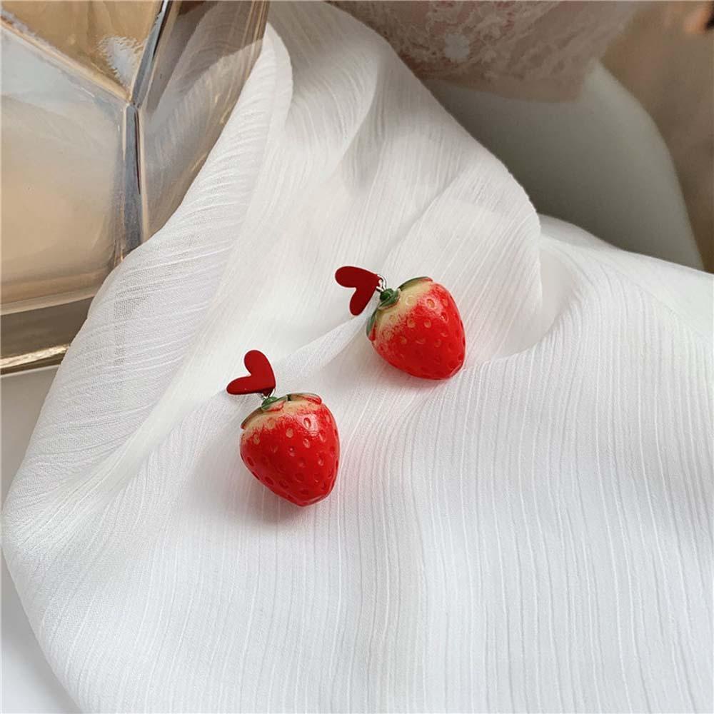 Khuyên Tai Lủng Lẳng Hình Trái Tim Đơn Giản Dễ Thương Hợp Thời Trang Cho