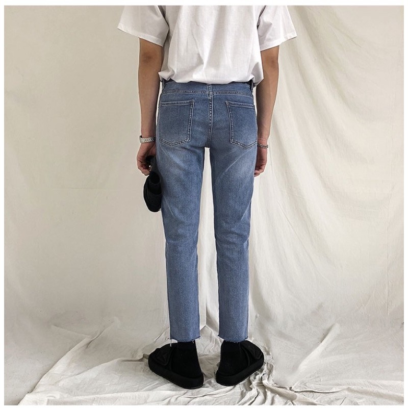 [Mã SKAMAP6 giảm 8% TỐI ĐA 50K đơn250K] QUẦN JEANS SKINNY XANH TRƠN CO DÃN (hình chụp thật) | BigBuy360 - bigbuy360.vn