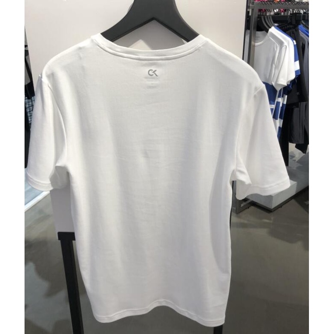 Áo Thun Cotton Cổ Thuyền Calvin Klein Hàng Mới Cho Nam