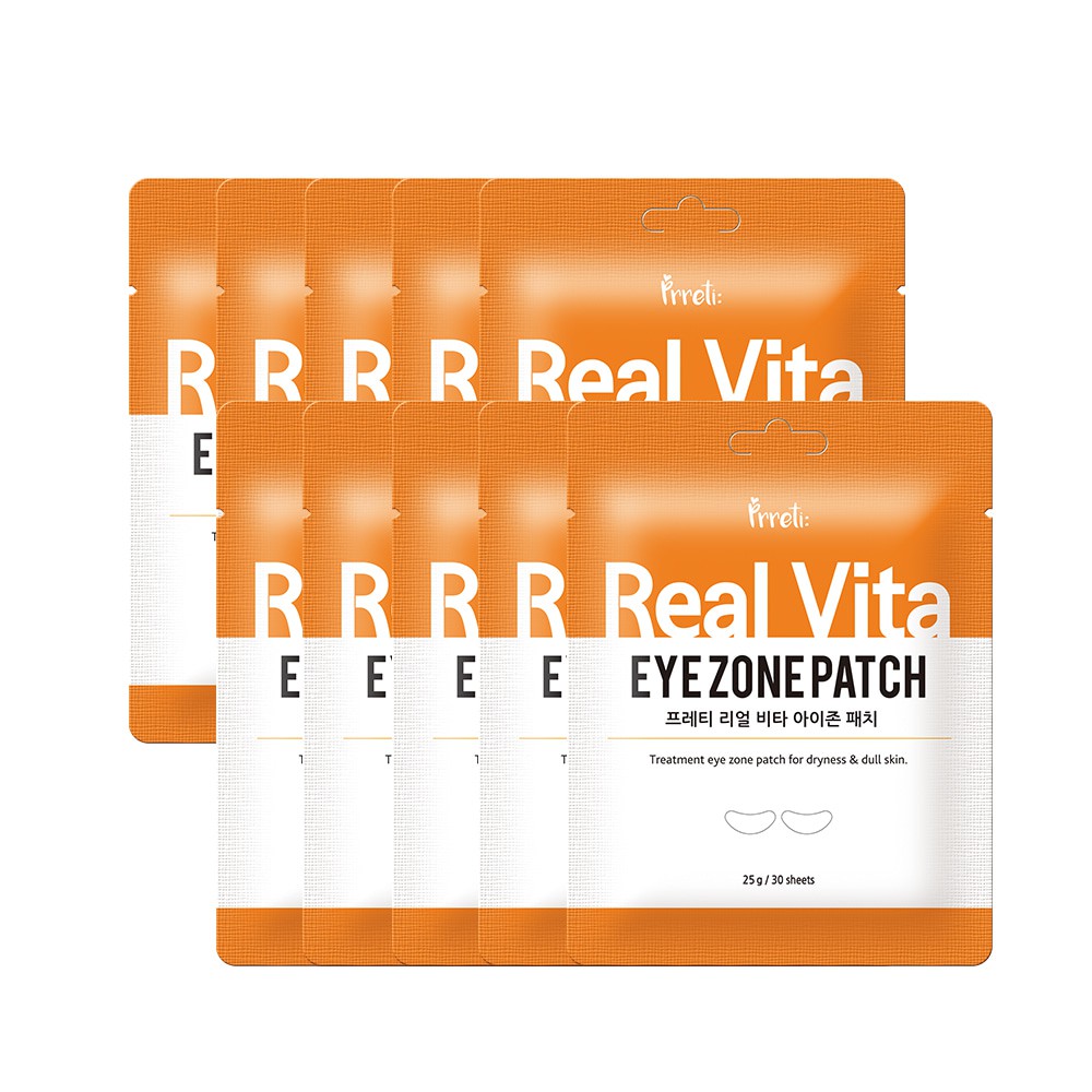 1 túi 30 miếng Mặt nạ cho mắt Prreti Real Vita Eye Zone Patch