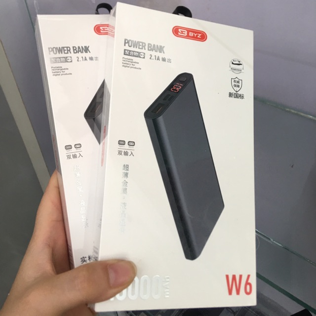 Sạc dự phòng power bank BYZ W6 10000mah
