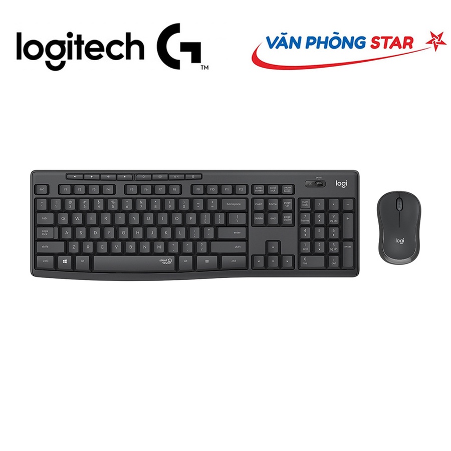 [FREE SHIP] Bộ Bàn phím Chuột Không Dây Logitech MK295 Wireless chính hãng tại Vanphongstar bảo hành 12 tháng.