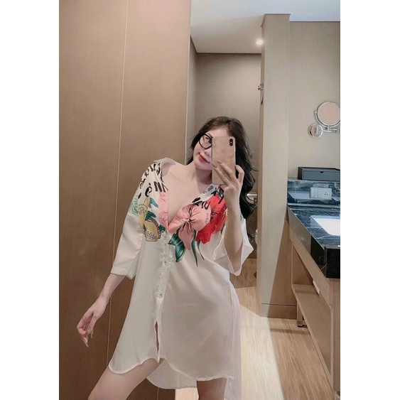 [Mã SKAMFSW175 giảm 10K đơn 50K] Váy Ngủ Lụa Satin Thiết Kế