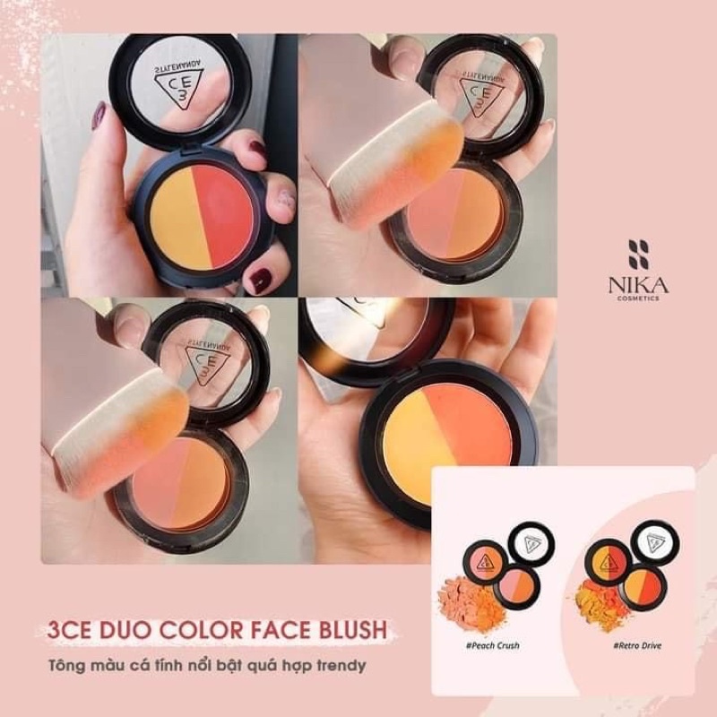 Phấn Má 3.C.E Duo Color Face Blush