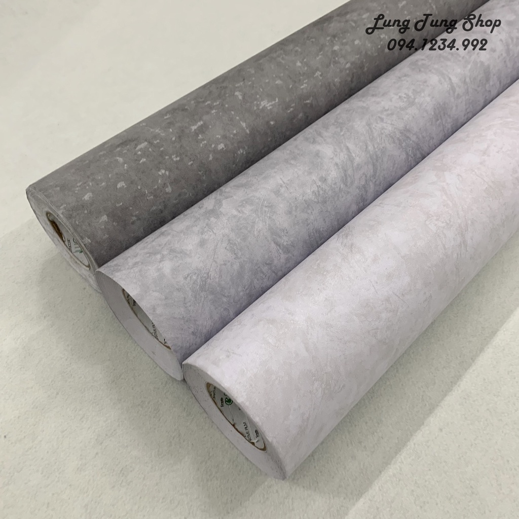 Decal giấy dán tường giả xi măng bê tông 3D có sẵn keo
