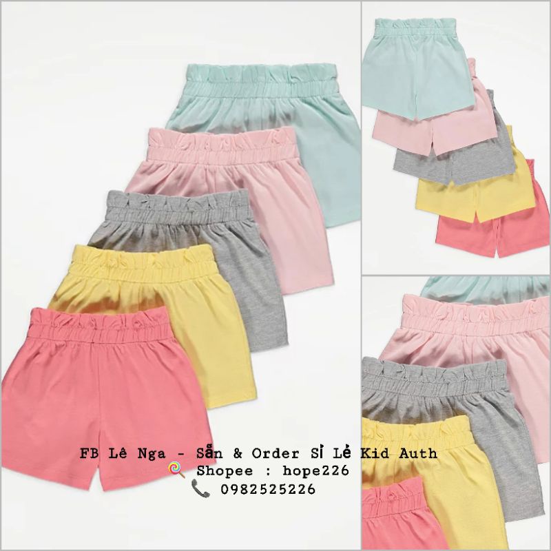 [FORM NHỎ] Set 5 quần GEOGRE_UK sz 1-1.5y, 1.5-2y, 2-3y, 3-4y, 4-5y, 5-6y, 6-7y