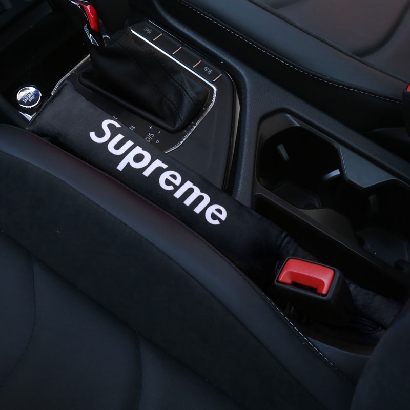 Đệm Lót Khe Hở Ghế Ngồi Xe Hơi In Chữ Supreme Chống Tràn Tiện Dụng