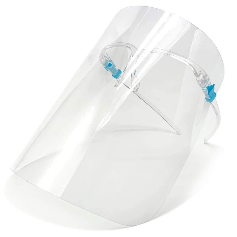 TẤM CHẮN Face shield Mặt Nạ Bảo Hộ Y Tế Chống Dịch, Chống Giọt Bắn, Bụi Trong Suốt Nhựa PET, Khẩu Trang Nhựa