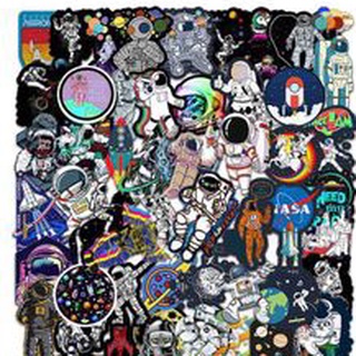 Set 8 miếng sticker vũ trụ