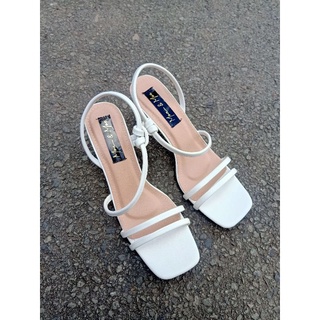 Sandal cao gót 7p - 2 quai mảnh