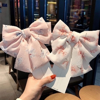 KẸP TÓC NƠ VẢI VON TO HOA GIÓ- HO CÚC SIÊU XINH CHO TIỂU THƯ, KẸP NỮA TÓC SỐNG ẢO