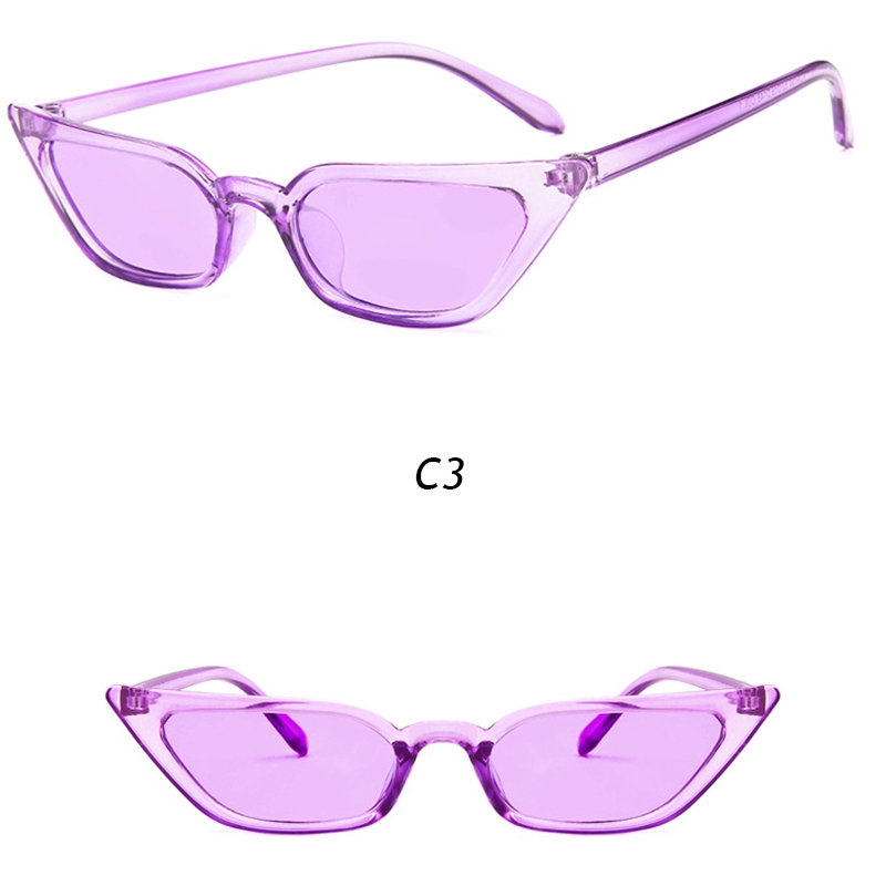 Kính Mát Mắt Mèo Gọng Nhựa PC Chống Tia Uv Phong Cách Hiphop Cho Nam Và Nữ