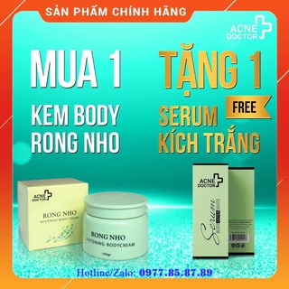 Kem dưỡng da Body Ance Doctor – Rong Nho Whitening Body Cream - 150g (Tặng Serum kích trắng BODY)