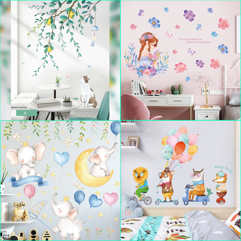[ HÀNG CHUẨN ĐẸP ] Decal dán tường Hàn Quốc