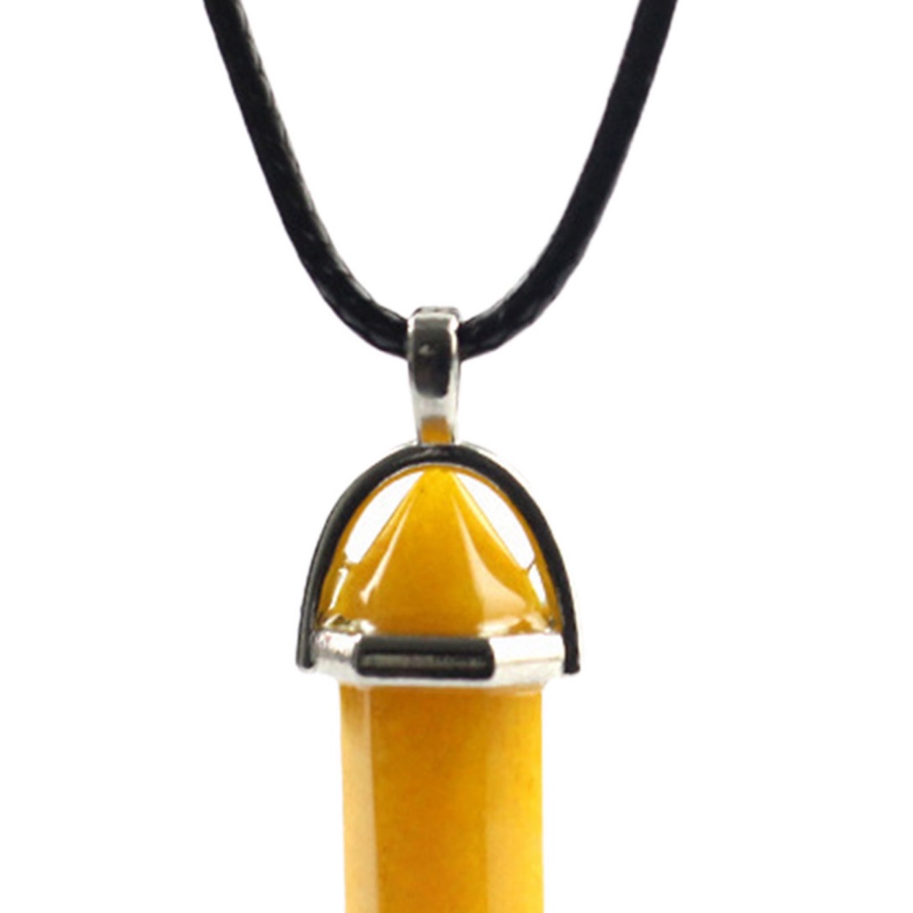 Vòng cổ Mặt Đá Lục Giác Tự Nhiên Độc Đáo Cho Nữ