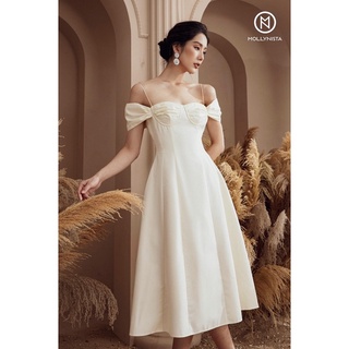 Đầm tay lỡ hở lưng Mollynista