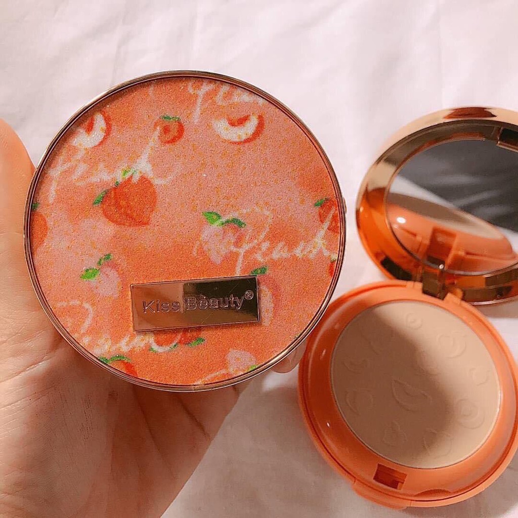 🍓Phấn 2 tầng Đào nhà Kiss beauty siêu mịn - siêu kiềm dầu | BigBuy360 - bigbuy360.vn