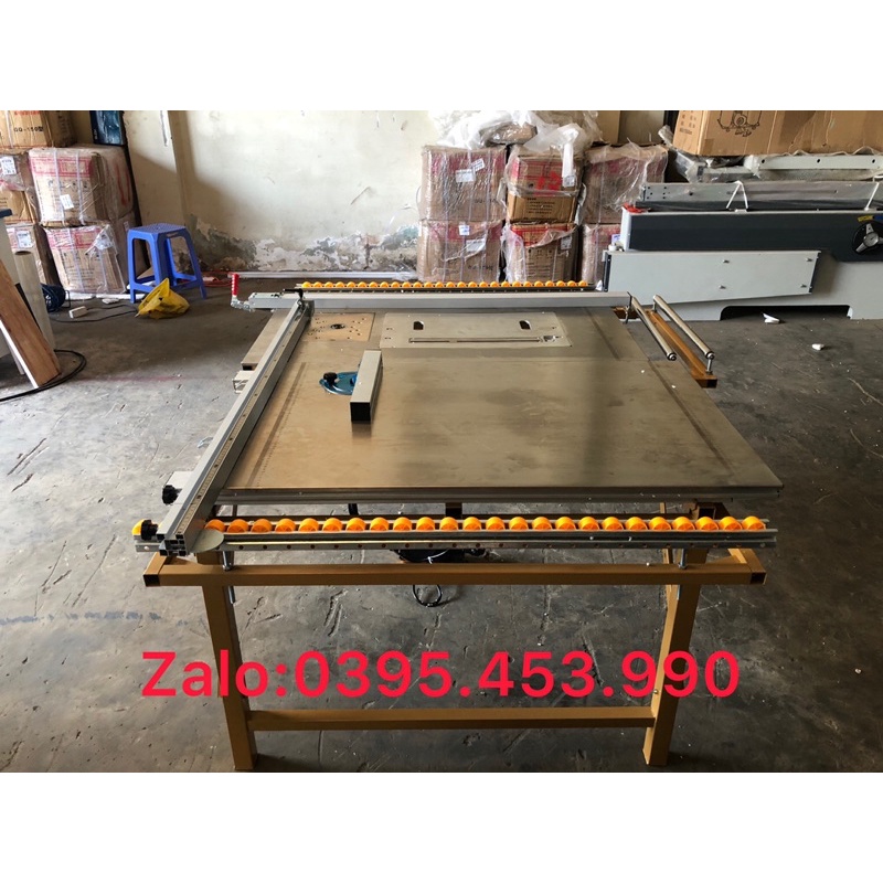 Cưa bàn trượt mini hệ nâng hạ điện