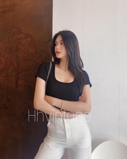 Áo Croptop Cổ Vuông( Thun Đẹp)