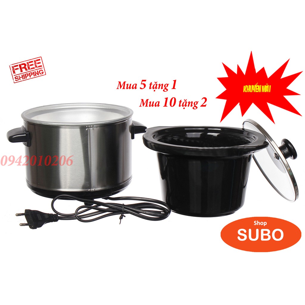 Lõi nồi nấu cháo chậm Bbcooker loại 0,7lít, 1,5 lít, 2,5 lít, 3,5 lit