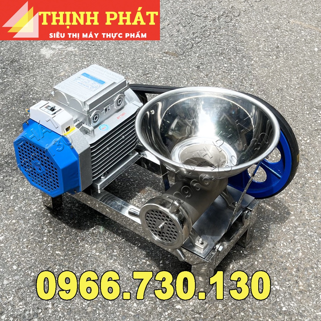 Máy đùn thịt xay, đùn xương, đùn cua, đùn cá đa năng Động cơ công suất 3.0KW dây Đồng