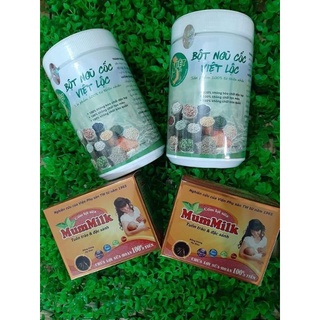 Combo lợi sữa 1kg ngũ cốc và 2 hộp cốm 40gói nhỏ ( hàng luôn sẵn)