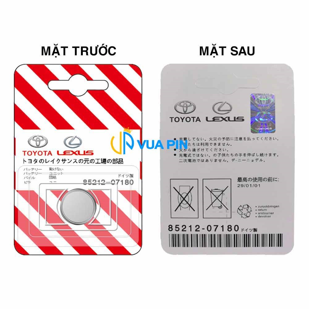 Pin chìa khóa ô tô Toyota Rush chính hãng cao cấp sản xuất theo công nghệ Nhật Bản – Pin ô tô Toyota Rush