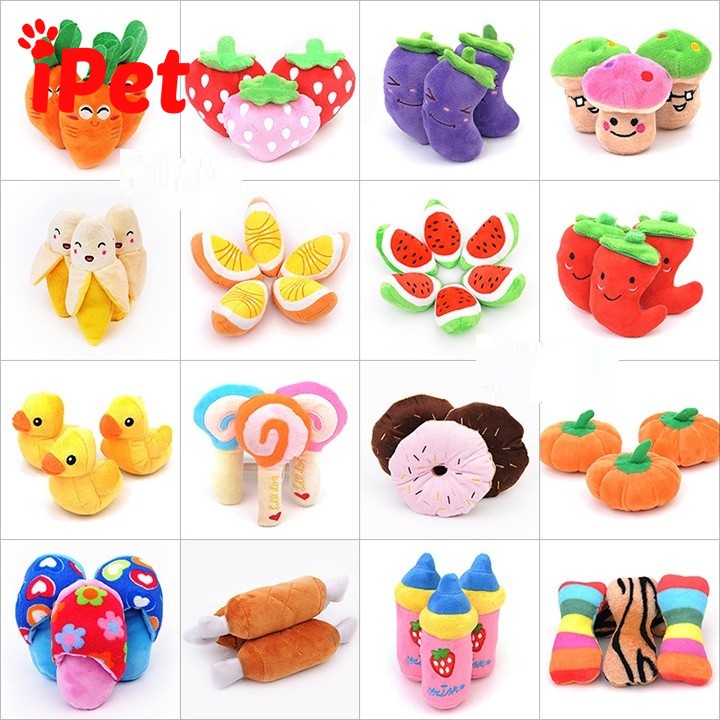 Đồ Chơi Nhồi Bông Cho Chó Mèo Có Tiếng Kêu - iPet Shop