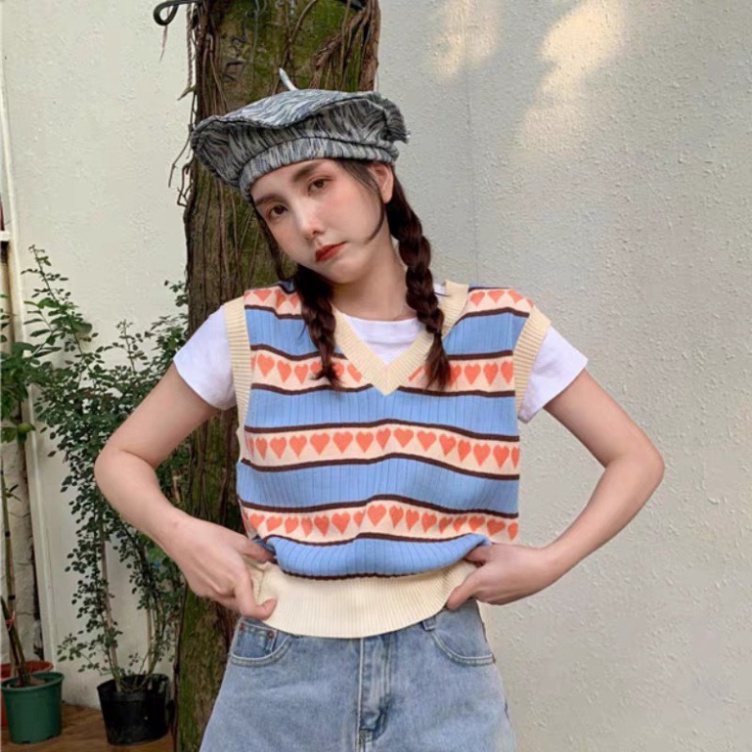 Áo Gile Len,Áo Len Nữ  Hàn Quốc Hàng Dệt Kim form chuẩn cực xinh cho chị em Hàng Mới Hàng New | BigBuy360 - bigbuy360.vn