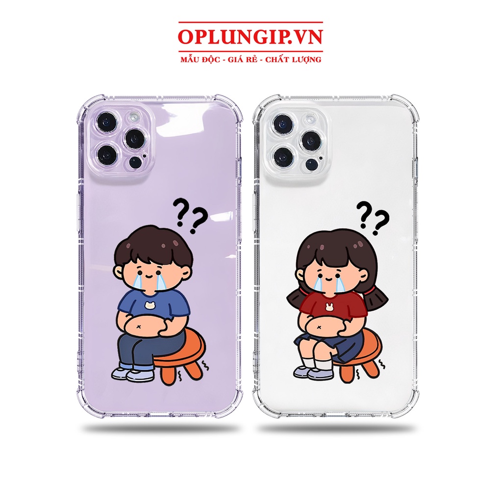 Ốp lưng iphone chống sốc viền vuông đôi béo bụng cho iphone 11 13 pro max 12 14 pro max plus mini x r s max 6 s 7 8 plus