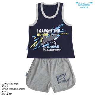 THANH LÝ - (DA070) bộ ba lỗ cho bé 3-24m