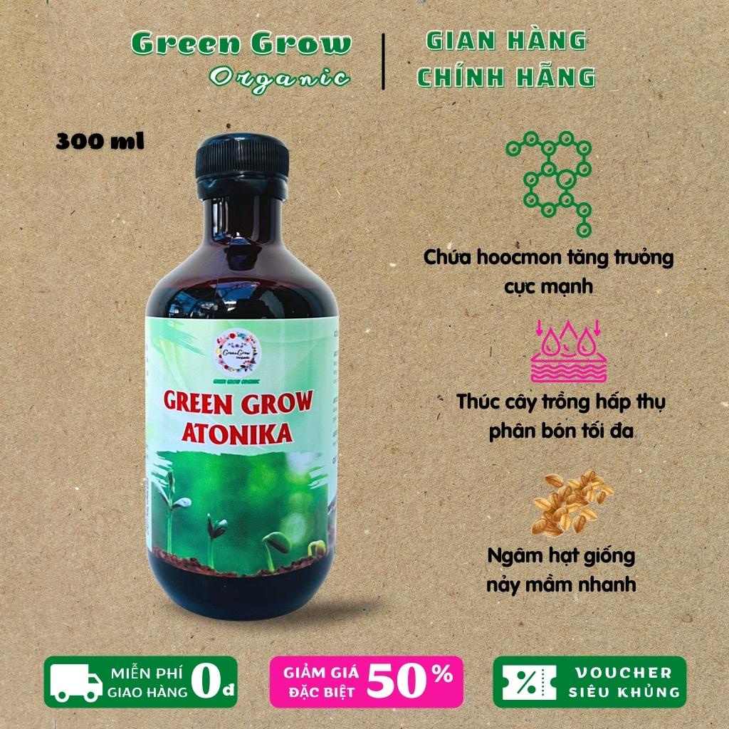 Phân bón lá Atonika Green Grow Organic - Thuốc kích rễ Atonik kích thích sinh trưởng kích hạt giống rau nảy mầm MS119