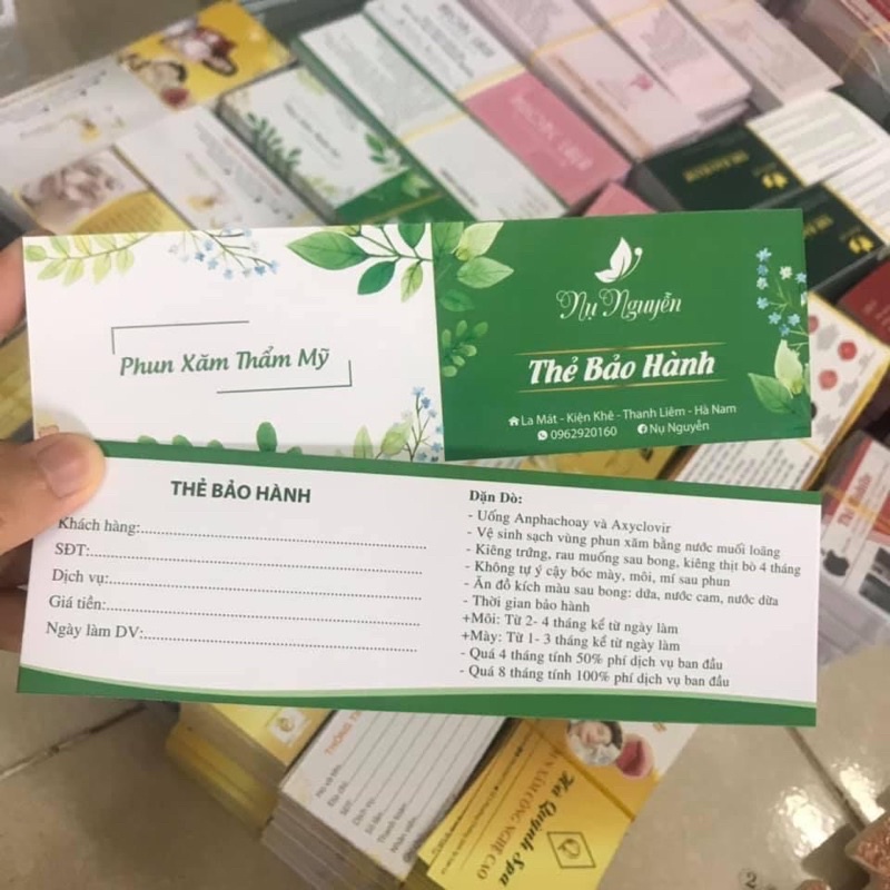 In Thẻ Liệu Trình Spa TMV Beauty - Thiết kế theo yêu cầu