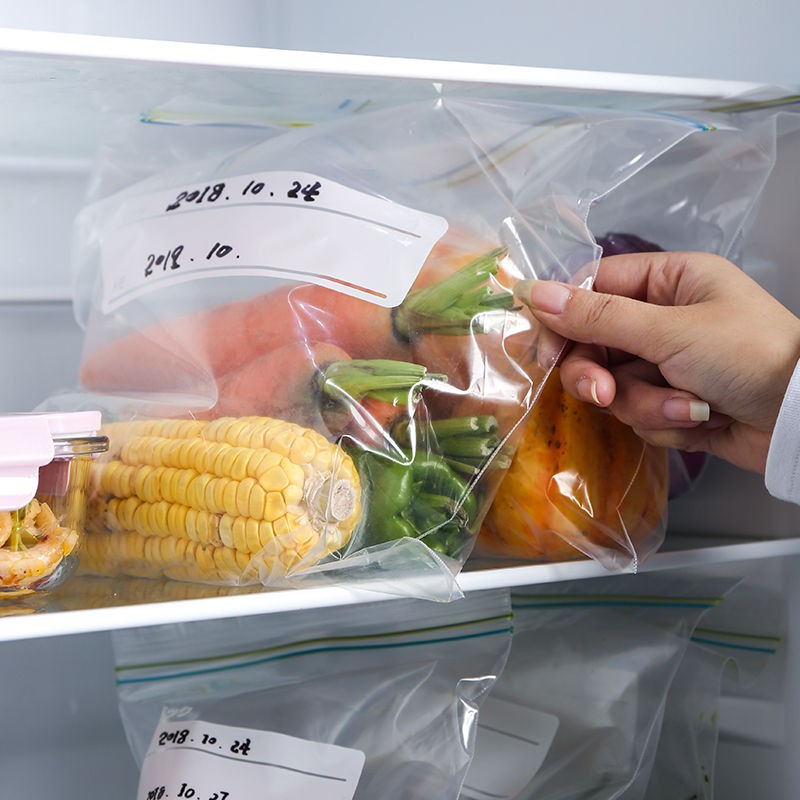 Túi giữ nhiệt dày kín nhập khẩu cho trái cây, rau củ, thực phẩm, túi ziplock bảo quản lạnh, túi trong suốt chống thấm để
