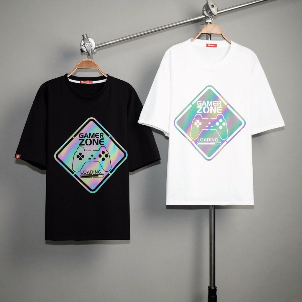 Áo thun phản quang Game zone 7 màu nam nữ Unisex vải cotton xịn dày co dãn hàng cao cấp PQ29