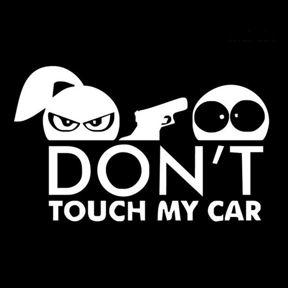 Miếng Dán Hình Chữ Don 't Touch My Car Dùng Để Trang Trí Xe Ô Tô