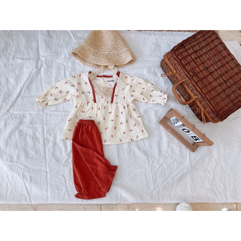 Set dài tay thu đông cổ sen cực xinhhh