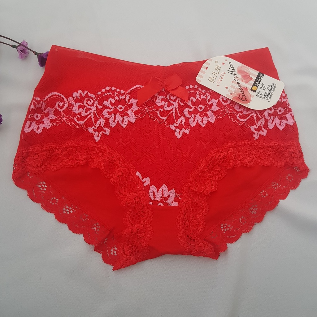Quần lót cottong pha ren Modal 99040