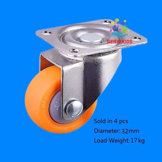 Phụ Kiện Làm Bảng Bận Rộn BusyBoard- Bánh Xe Đẩy Nhựa Quay Tròn 360 Độ