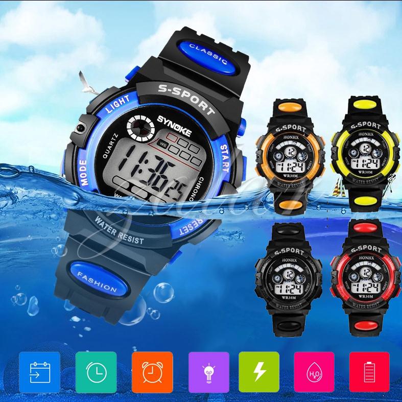 Children's Sports Watch Rubber Band Waterproof Multi-function Electronic Wrist Watch